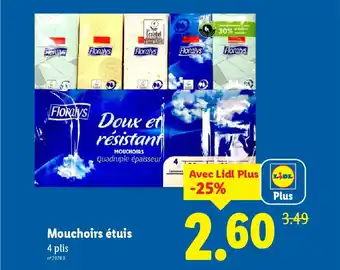 Lidl Mouchoirs étuis offre