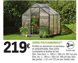 E.Leclerc SERRE POLYCARBONATE offre