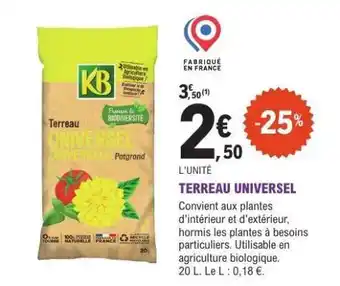 E.Leclerc Terreau universel offre