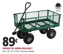 E.Leclerc CHARIOT DE JARDIN GRILLAGE offre