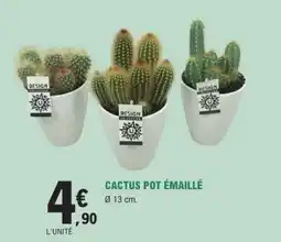 E.Leclerc CACTUS POT ÉMAILLÉ offre