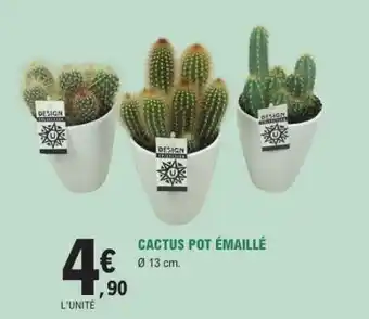 E.Leclerc CACTUS POT ÉMAILLÉ offre