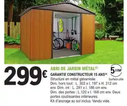 E.Leclerc Abri de jardin métal offre