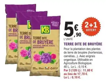 E.Leclerc TERRE DITE DE BRUYÈRE offre