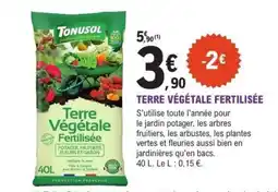 E.Leclerc TERRE VÉGÉTALE FERTILISÉE offre
