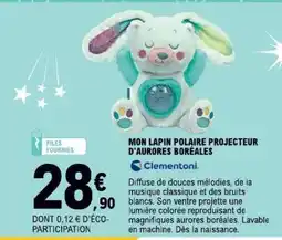 E.Leclerc MON LAPIN POLAIRE PROJECTEUR D'AURORES BORÉALES offre