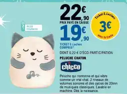 E.Leclerc Peluche Chaton offre