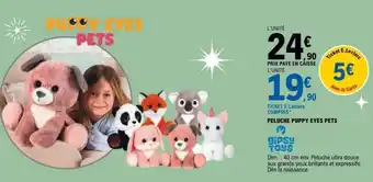 E.Leclerc PELUCHE PUPPY EYES PETS offre