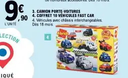 E.Leclerc COFFRET 10 VÉHICULES FAST CAR offre