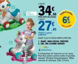 E.Leclerc Zoé, ma licorne adorée offre