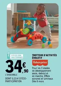 E.Leclerc Trotteur D'activités Évolutif offre