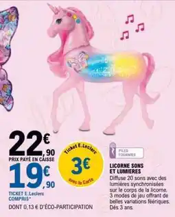 E.Leclerc LICORNE SONS ET LUMIERES offre