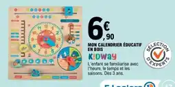 E.Leclerc MON CALENDRIER ÉDUCATIF EN BOIS offre
