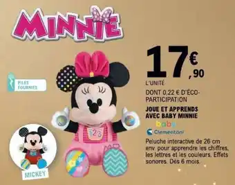 E.Leclerc JOUE ET APPRENDS AVEC BABY MINNIE offre