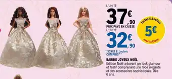 E.Leclerc Barbie Joyeux Noël offre