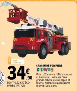 E.Leclerc CAMION DE POMPIERS KIDWAY offre