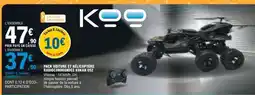 E.Leclerc PACK VOITURE ET HÉLICOPTÈRE RADIOCOMMANDÉS KOKAN 052 offre