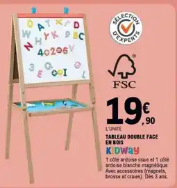 E.Leclerc TABLEAU DOUBLE FACE EN BOIS offre