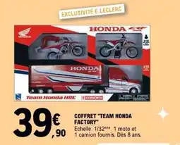 E.Leclerc COFFRET TEAM HONDA FACTORY offre