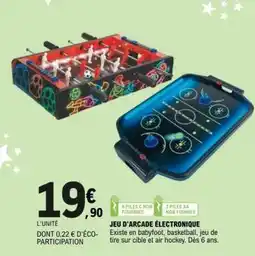 E.Leclerc JEU D'ARCADE ÉLECTRONIQUE offre