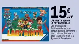 E.Leclerc LABYRINTH JUNIOR LA PAT'PATROUILLE offre