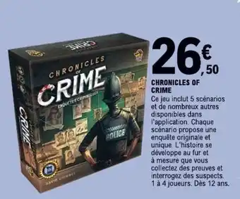 E.Leclerc CHRONICLES OF CRIME offre