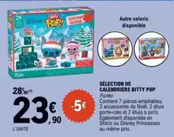 E.Leclerc SÉLECTION DE CALENDRIERS BITTY POP offre