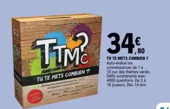 E.Leclerc Tu te mets combien ? offre
