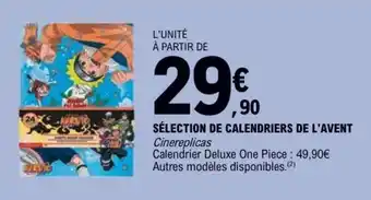 E.Leclerc Sélection de Calendriers de l'Avent offre