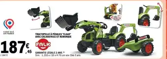 E.Leclerc TRACTOPELLE À PÉDALES 'CLAAS' offre