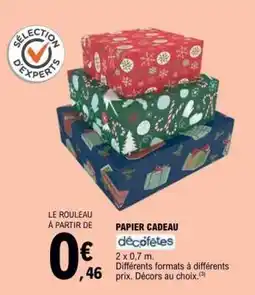 E.Leclerc Papier Cadeau offre