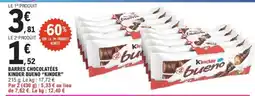 E.Leclerc Barres Chocolatées Kinder Bueno Kinder offre