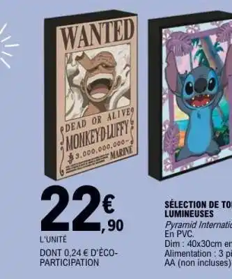 E.Leclerc SÉLECTION DE TOILES LUMINEUSES offre