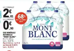 E.Leclerc Eau Minérale Naturelle Mont Blanc offre