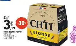 E.Leclerc Bière Blonde Ch'ti offre