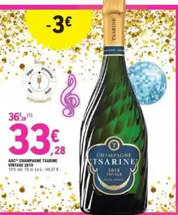 E.Leclerc CHAMPAGNE TSARINE VINTAGE 2018 offre