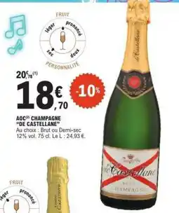 E.Leclerc AOC CHAMPAGNE “DE CASTELLANE” offre