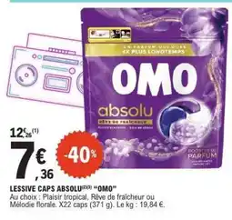 E.Leclerc LESSIVE CAPS ABSOLU OMO offre