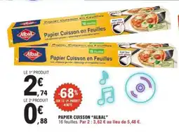 E.Leclerc PAPIER CUISSON ALBAL offre