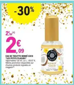 E.Leclerc EAU DE TOILETTE MONOÏ COCO “LES PETITS PLAISIRS” offre