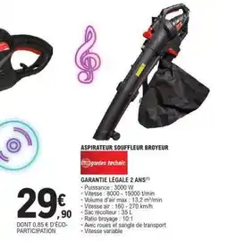 E.Leclerc ASPIROTEUR SOUFFLEUR BROYEUR offre