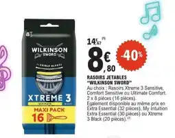 E.Leclerc RASOIRS JETABLES “WILKINSON SWORD” offre
