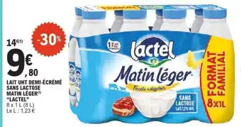 E.Leclerc Lait UHT Demi-Écrémé Sans Lactose Matin Léger offre