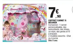 E.Leclerc COFFRET CARNET À DÉCORER offre