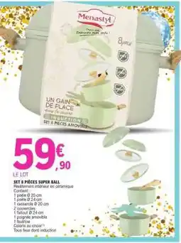 E.Leclerc SET 8 PIÈCES SUPER BALL offre