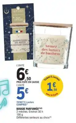 E.Leclerc Bougie Parfumée offre