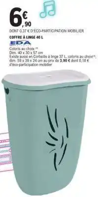 E.Leclerc COFFRE À LINGE 40 L offre