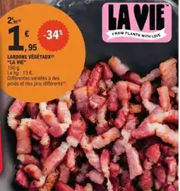 E.Leclerc LARDONS VÉGÉTAUX 'LA VIE' offre