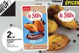 E.Leclerc MADELEINES AUX PÉPITES DE CHOCOLAT LE STER offre