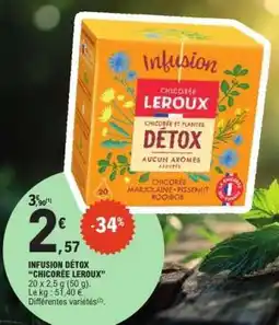 E.Leclerc INFUSION DÉTOX “CHICORÉE LEROUX” offre